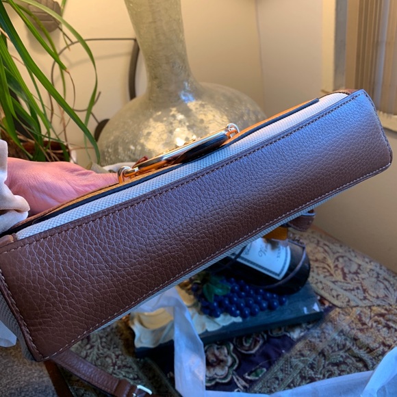 Authentic COACH 1941 Leather/Canvas magnetic flap shoulder/satchel/Crossbody - Picture 9 of 16